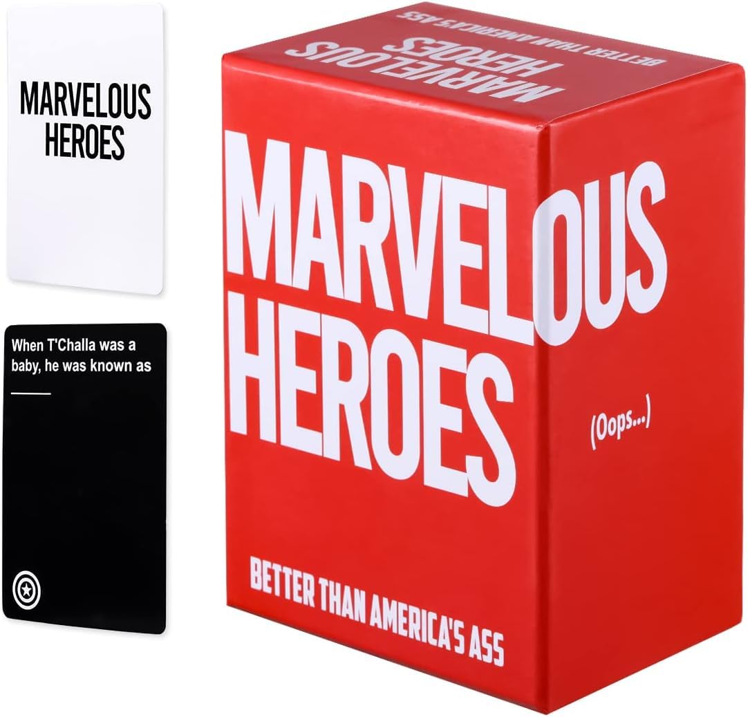 xvuzeqt Super Heroes Card Game Card Games for Adults and Family, Party Games for Game Night