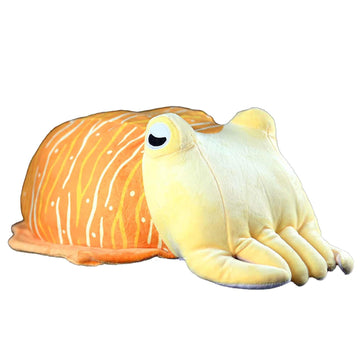 BEEPEACH 16.5inch Super Soft Plush Cuttlefish Pillow Doll Simulation Inkfish Stuffed Animal Toy Cute Squid Plushies for Home Decoration