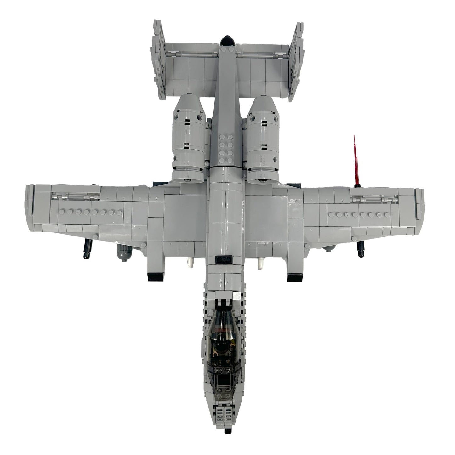 General Jim's A-10 Thunderbolt II Warthog Fighter Jet Building Blocks Set 931 Pieces Cold War Attack Aircraft Model Plane with Opening Cockpit