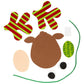 Foam Patterned Reindeer Ornament Craft Kit - Makes 12 - Crafts for Kids and Fun Home Activities