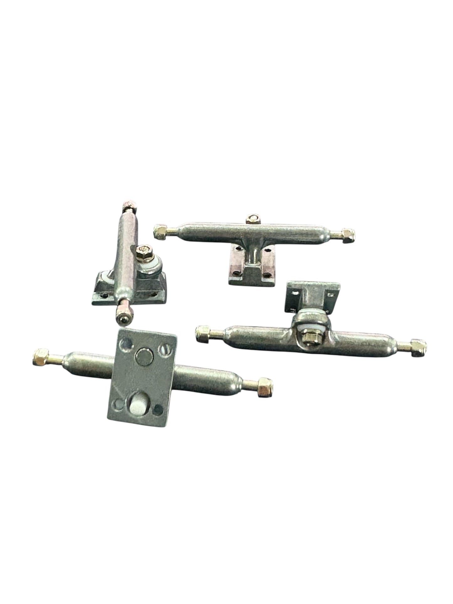 LEEFAI Pro Fingerboard Trucks G5, Raw Metal Color, Regular Kingpin, 2 Trucks with Hardware (32mm)