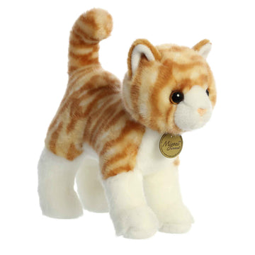 Aurora® Realistic Miyoni® Orange Tabby Cat Stuffed Animal - Lifelike Details Make a Cherished Companion - Perfect for Decorating Bedrooms or