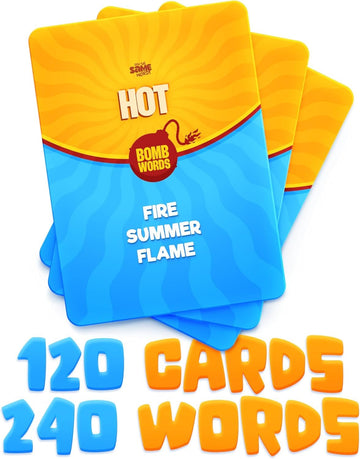 Say The Same Word Fast-Paced Party 120 Word Card Game for Families, Couples & Friends-Fun, Easy-to-Learn Games for Boredom, Game Night, Social