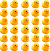 CICITOYWO Yellow Rubber Ducks, 30pcs Preschool Small Bath Toys Bathtub Floating Duckies Gift for Baby Shower Infants Kids Toddler Party Decoration