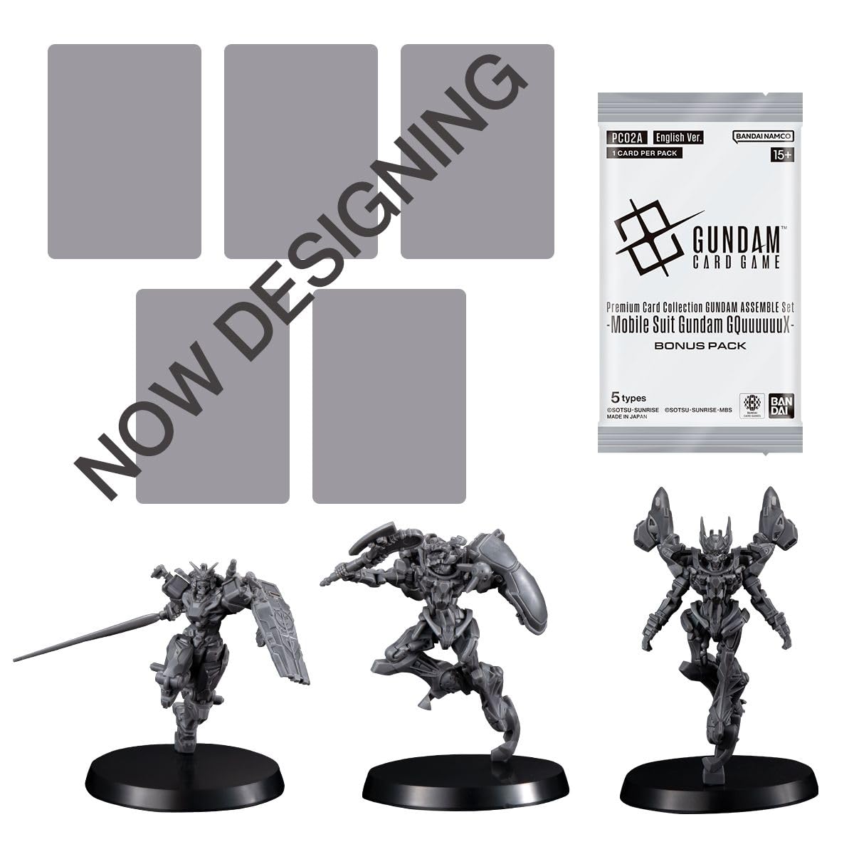 BANDAI Gundam Card Game Premium Card Collection Gundam Assemble Set - Mobile Suit Gundam GQUUUUUUX (PC02A)