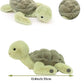 XIYUAN 13.8inch Weighted Plush Cute Turtle Stuffed Animals,Soft Sea Turtle Plush Toy, Green Tortoise Plushies Dolls Pillow Present for Kids, Babies
