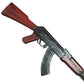 35" Foam AK Style Rifle Prop with Orange Safety Tip, Lightweight Foam Costume Weapon for Cosplay, Halloween, Film Prop, LARP Accessory, Not Real