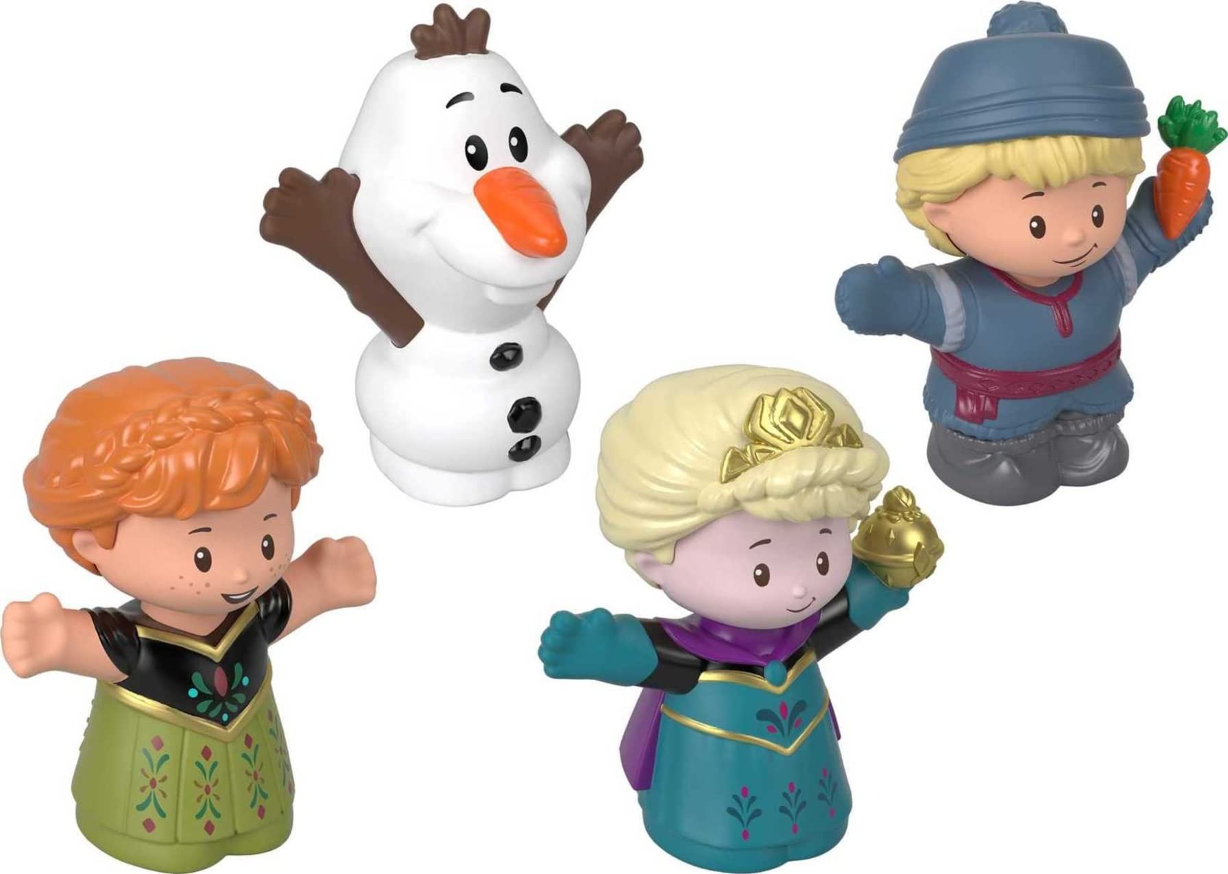 Fisher-Price Little People Toddler Toys Disney Frozen Elsa & Friends Figure Set with Anna Kristoff & Olaf for Ages 18+ Months