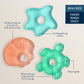 Itzy Ritzy Water-Filled Teethers - Cold Cutie Coolers Textured On Both Sides to Massage Sore Gums & Emerging Teeth - Can Be Chilled in Refrigerator