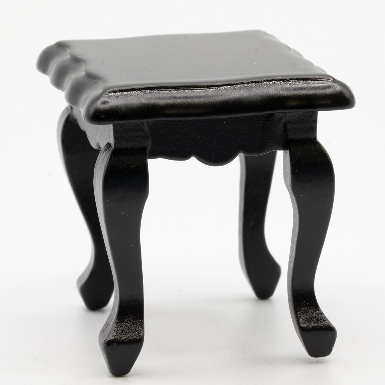 Dollhouse Miniature Side Table, Black