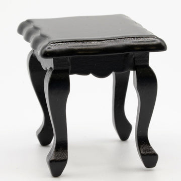 Dollhouse Miniature Side Table, Black