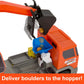 Matchbox Cars Playset, Action Drivers Transforming Excavator, Large Toy Truck, 1:64 Scale Construction Vehicle & 4 Accessories