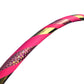SpinMajik Beginner Exercise Hula Hoop for Fitness and Fun Made for Adults Weighted at 1 Pound (Choose Your Size and Tape Job) (Coral Prismatic, 38)