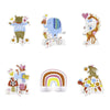 Assorted Design Zoo Baby Shower Centerpiece Decorations - Pack of 6, Charming & Eye-Catching Design - Great Decor For Your Little One's Special Day