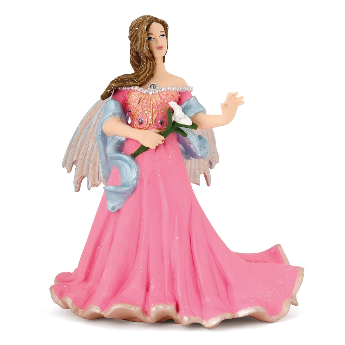 Papo -Hand-Painted - Figurine -The Enchanted World -Pink elf with Lily -38814 - Collectible - for Children - Suitable for Boys and Girls - from 3