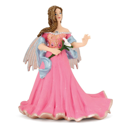 Papo -Hand-Painted - Figurine -The Enchanted World -Pink elf with Lily -38814 - Collectible - for Children - Suitable for Boys and Girls - from 3