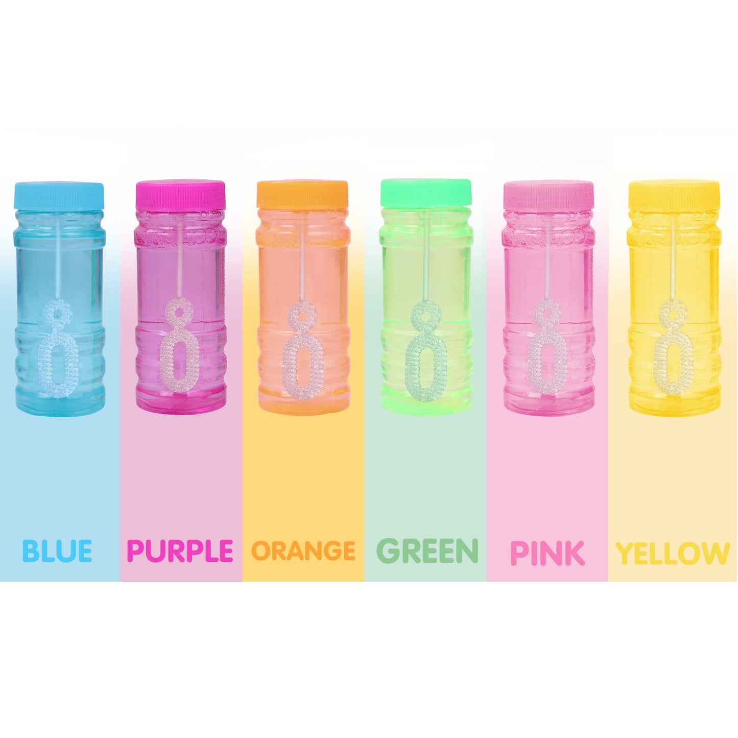 Bubbles 24 Pack Party Favor for Kids Bulk Bubble Solution Blowing Wand 2 Dozen Party Supplies Outdoor Toys Wedding Party Christmas Celebration