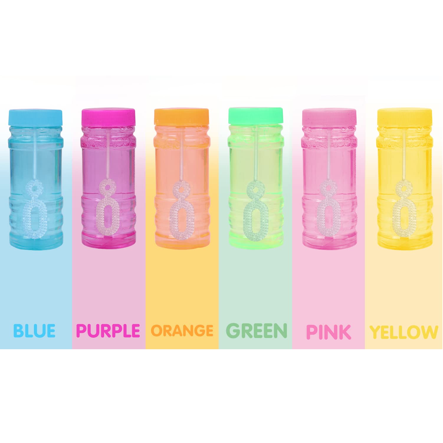 Bubbles 24 Pack Party Favor for Kids Bulk Bubble Solution Blowing Wand 2 Dozen Party Supplies Outdoor Toys Wedding Party Christmas Celebration