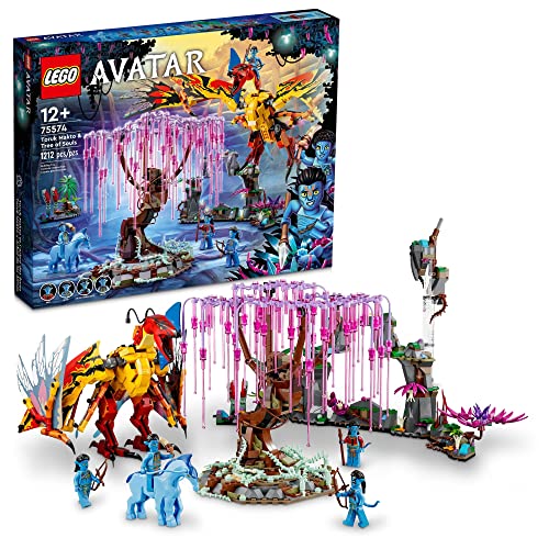 LEGO Avatar Toruk Makto & Tree of Souls 75574 Building Set - Movie Inspired Toy Set with Jake Sully and Neytiri Minifigures, Direhorse Animal Figure,