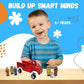Jack Rabbit Magnetic Wooden Fire Truck - with Figures - Ages 3+