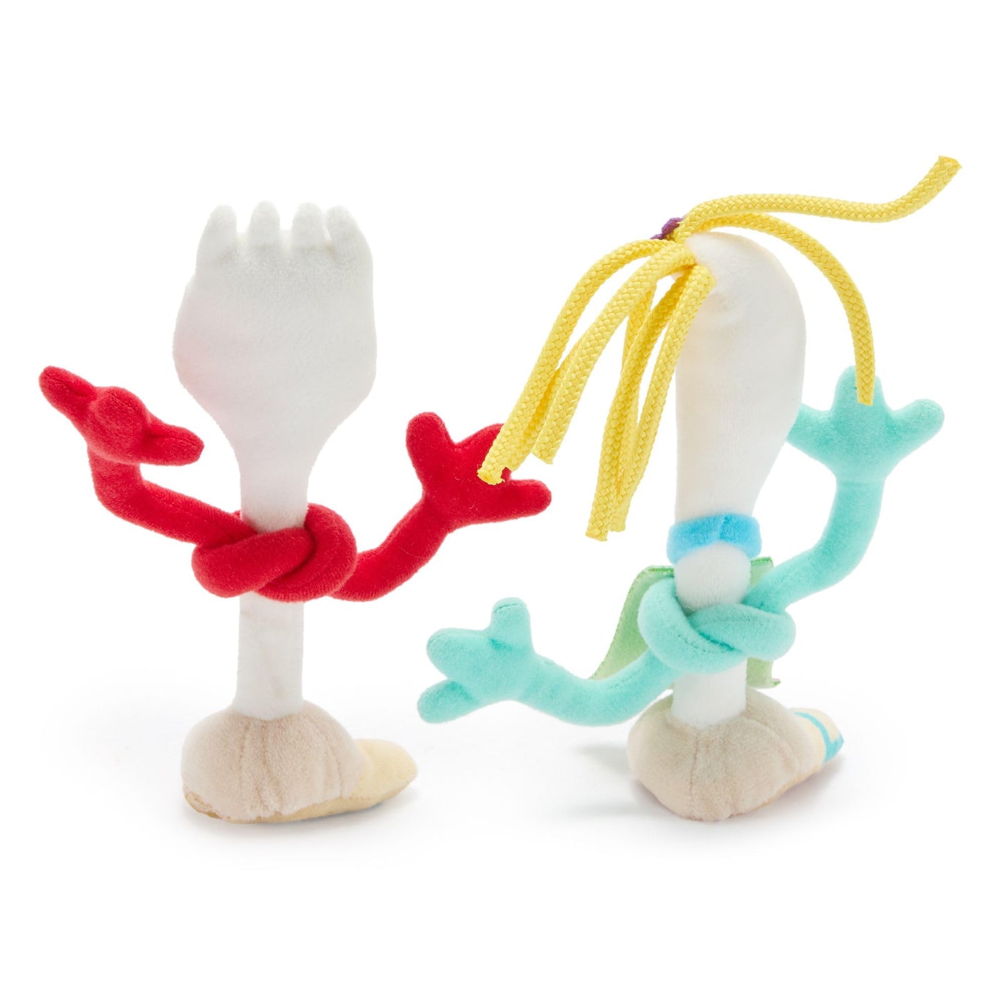 Disney Store Official Forky & Karen Beverly Magnetic Shoulder Plush Set - This Quirky Duo Includes a Magnetic Pad & Soft, Fuzzy Fabrics - Forky