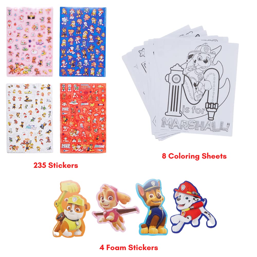 Innovative Designs Nickelodeon Paw Patrol Coloring Art Set for Kids with Stickers and Stampers, 150+ Pieces