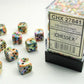 Chessex D&D Dice-12mm Gemini Black, Green, and Gold Plastic Polyhedral Dice Set-Dungeons and Dragons Dice Includes 36 Dice - D6, (CHX26839)