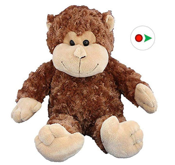 Stuffems Toy Shop Record Your Own Plush 16 inch Stuffed Monkey - Ready to Love in A Few Easy Steps