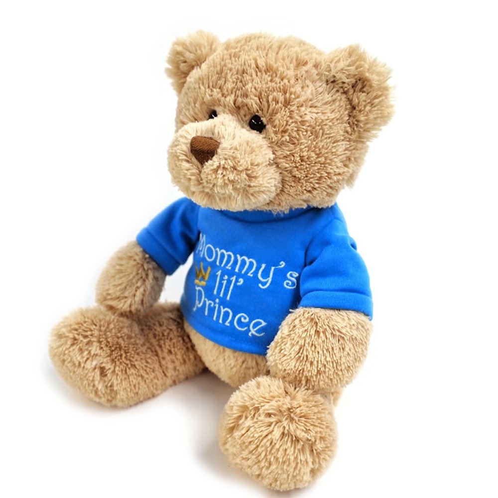 Gund 4048277 Mommy's Little Prince T-Shirt Teddy Bear Stuffed Animal Plush