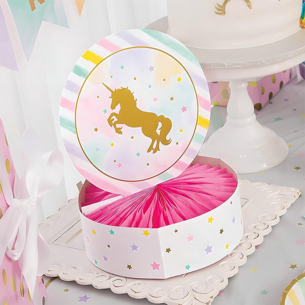 Fun Express - Unicorn Sparkle Centerpiece for Birthday - Party Supplies - Licensed Tableware - Misc Licensed Tableware - Birthday - 1 Piece