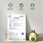 ChooKaChoo Baby Teething Toy Silicone Avocado Teething Mitten for Babies Over 3 Months Anti Dropping Wrist Hand Teethers Baby Chew Toys for Sucking