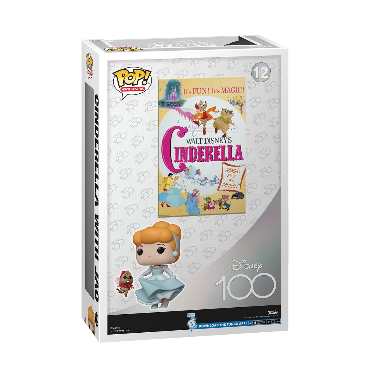 Funko POP! Movie Poster: Disney - Cinderella with Jaq - Collectable Vinyl Figure - Gift Idea - Official Merchandise - for Kids & Adults - Movies Fans