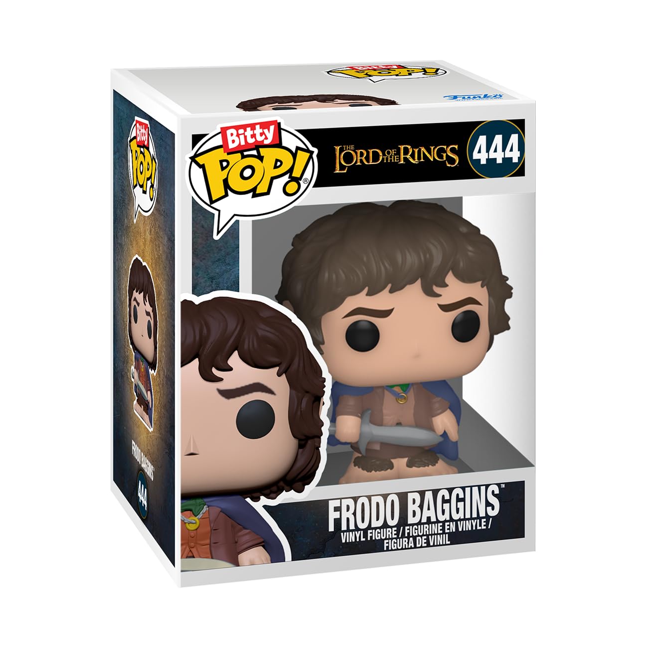 Funko Bitty POP! Lord of The Rings - Frodo, 4-Pack and A Surprise Mystery Mini Figure - 0.9 Inch (2.2 Cm) - Lord of The Rings Collectable - Stackable
