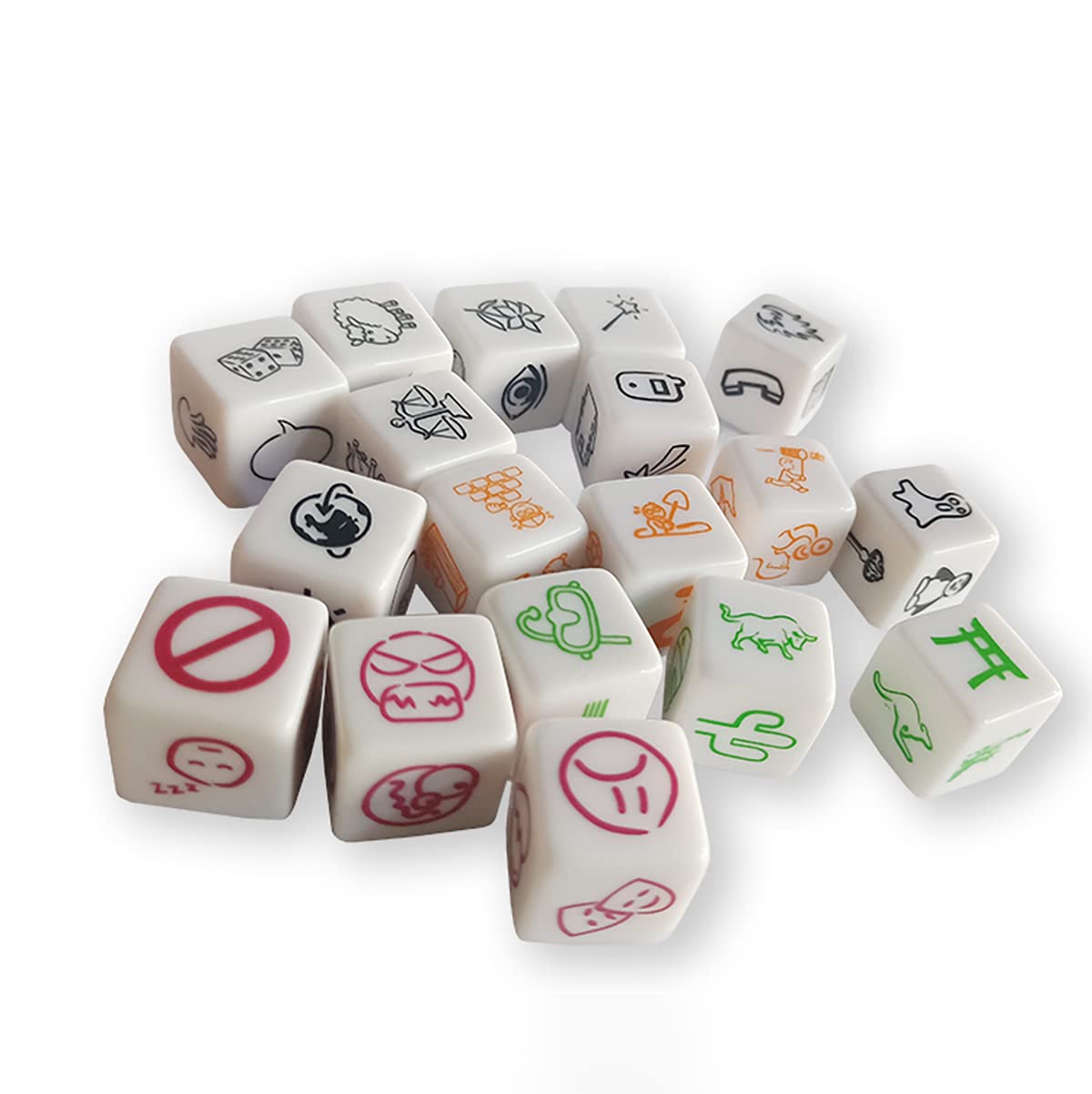 Happy Story 18 Cubes Bundle Sets Roll Cubes - A Happy Trip and Challenge of Words and Stories, 4 Models dice 108 Images Unlimited Stories Combination