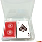 Baron Barclay Two Decks of ACBL Playing Cards in a Plastic Double Deck Box with Pencil