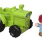 Fisher-Price Little People Toddler Toy Helpful Harvester Tractor, Farm Vehicle & Figure Set for Preschool Pretend Play Kids Ages 1+ Years