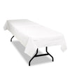 Tablemate, TBLPT549WH, Table Set Poly Tissue Table Cover, 6 / Pack, White, "108" x 54"