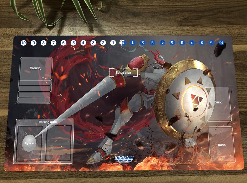 New Mlikemat DTCG Duel Playmat Digimon Dukemon Anime Trading Card Game Mat Pad Card Zones + Free Bag