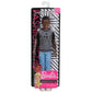 Barbie Ken Fashionistas Doll #130 with Sculpted Brunette Hair Wearing a Number 4 T-Shirt, Denim Pants & Shoes, Toy for Kids 3 to 8 Years Old