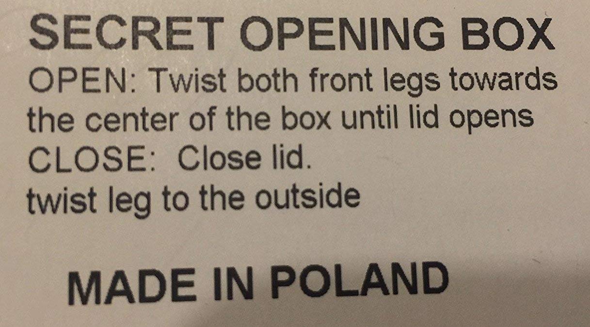 PolishArt Claddaugh - Secret Wooden Puzzle Box