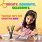 Playbees Kids Picture Frame Mosaic Craft Kit Craft DIY Arts & Crafts for Kids Frame Kit Great Birthday Gifts for 3 4 5 6 7 8 9 10 11 12 Year Old