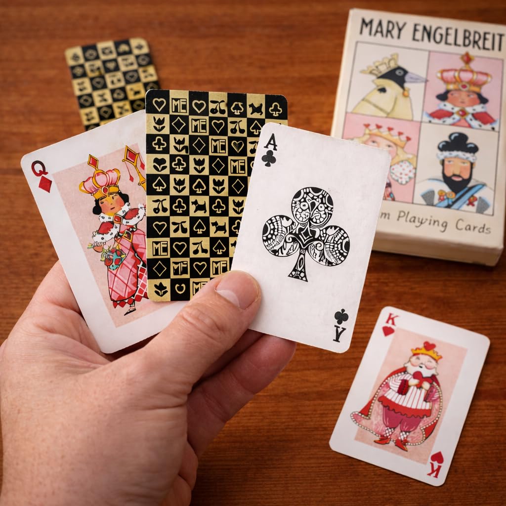 Mary Engelbreit Charmed Kingdom Playing Cards, Set of 2, Standard 52 Deck of Cards, Poker Size, Full-Color Illustrated Cards & Whimsical Back Art