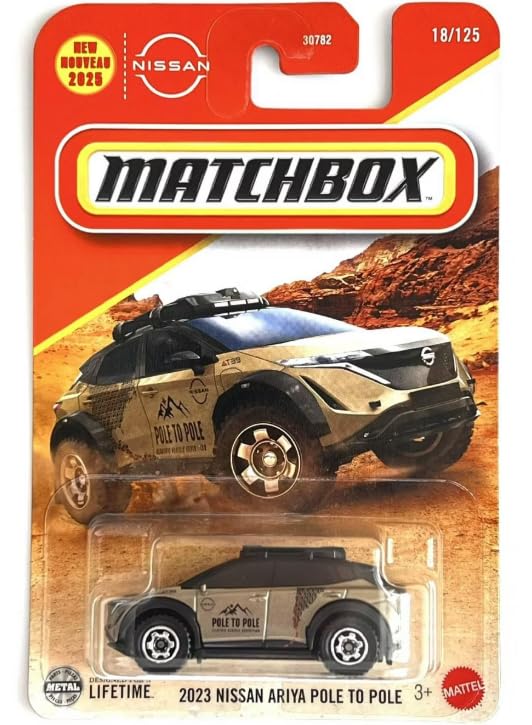 Matchbox 2023 Nissan Ariya Pole to Pole [Gold] 18/125 - New for 2025! 1:64 Scale Diecast Toy Vehicle