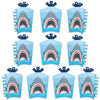Big Dot of Happiness Shark Zone - Table Decorations - Jawsome Shark Party or Birthday Party Fold and Flare Centerpieces - 10 Count