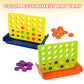 Gamie 4 in a Row Game - (Set of 4) - Line Up Four Pegs in a Row Games with Foldable Board and 30 Pieces Each, Classic Four in a Row and Family Fun