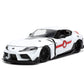 Robotech 1:24 2020 Toyota Supra Die-cast Car & 2.75" Rick Hunter Figure, Toys for Kids and Adults