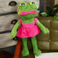 Frog Plush Toy Magic Emotive Frog Stuffed Animal Meme Doll,17.7 Inch Crystal Ultra Soft, Cute Home Gift, Interactive Toy for Children's Day