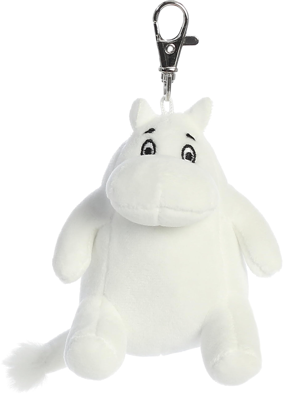 Aurora® Adorable Moomin® Clip-On Stuffed Animal - Irresistible Companion - Endless Play - White 3.5 Inches