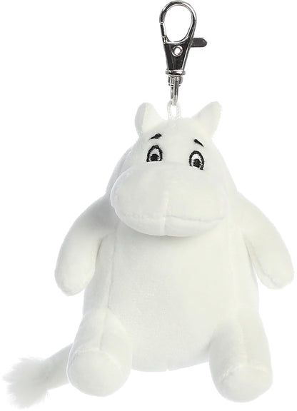 Aurora® Adorable Moomin® Clip-On Stuffed Animal - Irresistible Companion - Endless Play - White 3.5 Inches