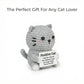 ZZOZPOP Positive Cat Plush with Encouraging Sign, Crochet Gift of Support for Women, Uplifting Sister Friendship Present, Gray Message Holder Toy